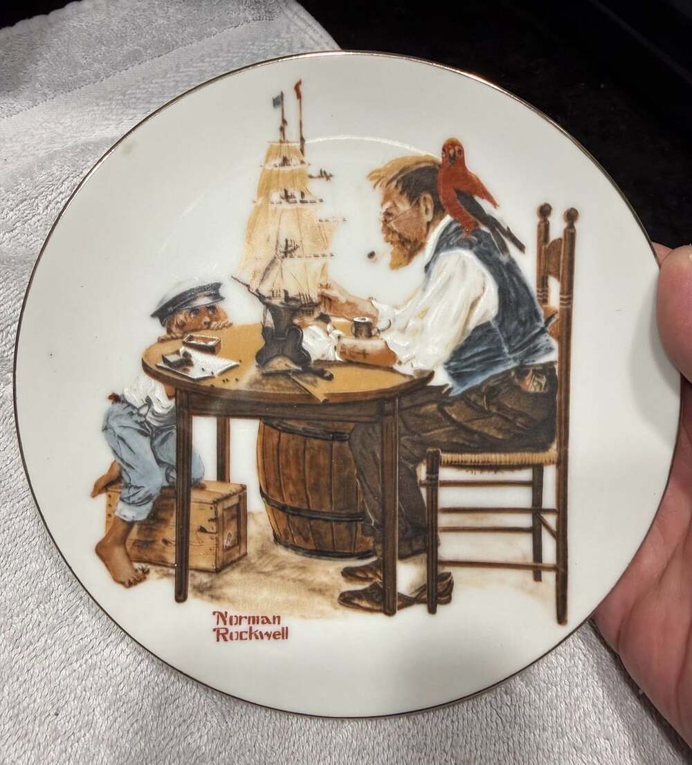 Norman Rockwell For A Good Boy Plate 1982